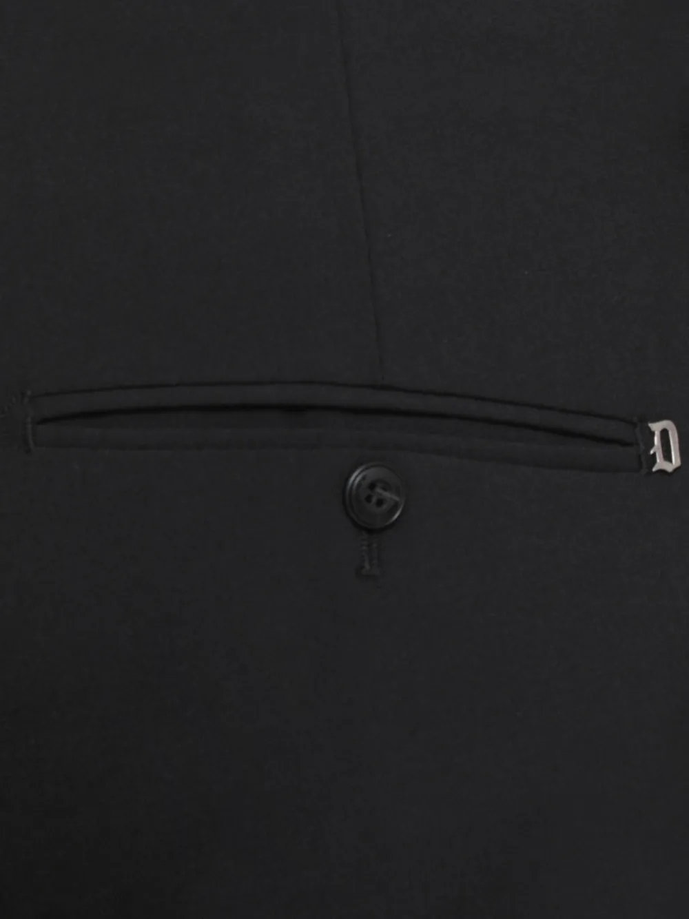 DONDUP Broek met knoopdetail Zwart