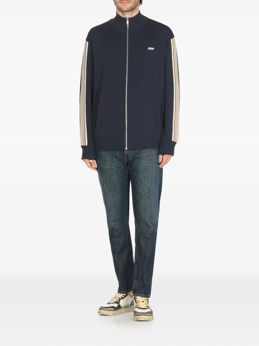 Autry Sweater met rits - Blauw