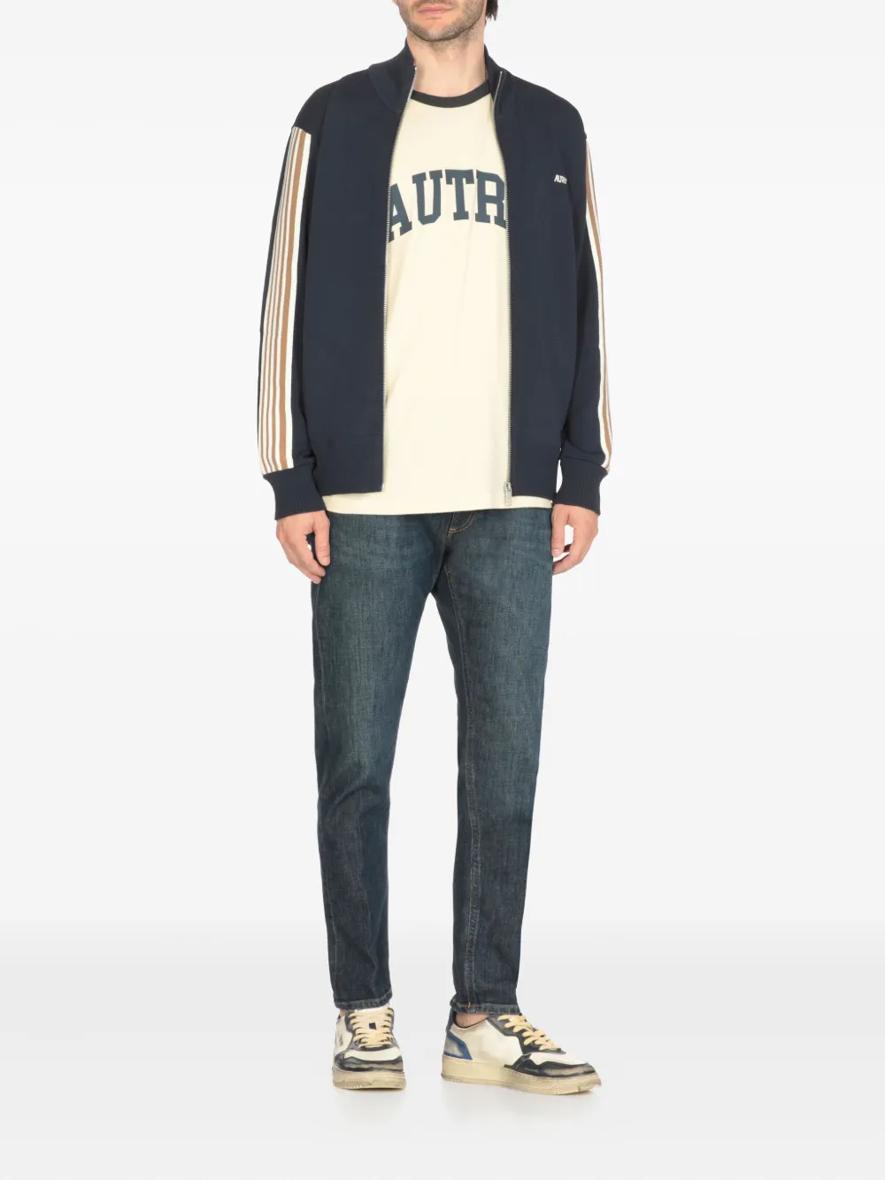 Autry Sweater met rits Blauw