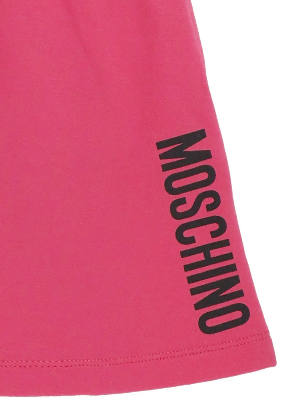 Moschino Kids Rok met elastische taille en logodetail Roze