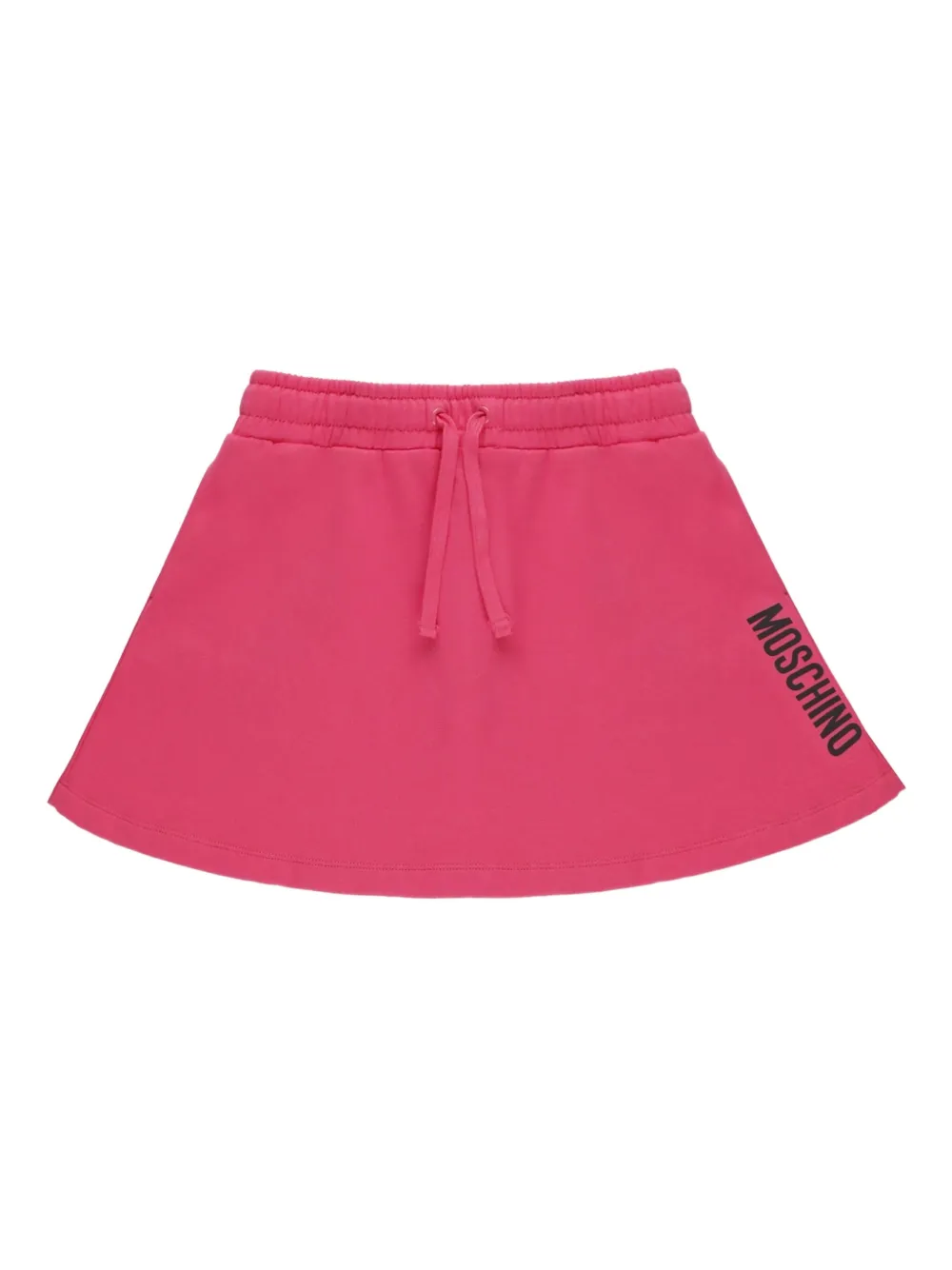 Moschino Kids Rok met elastische taille en logodetail Roze