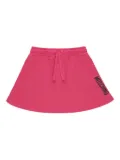 Moschino Kids logo-detail elastic-waist casual skirt - Pink