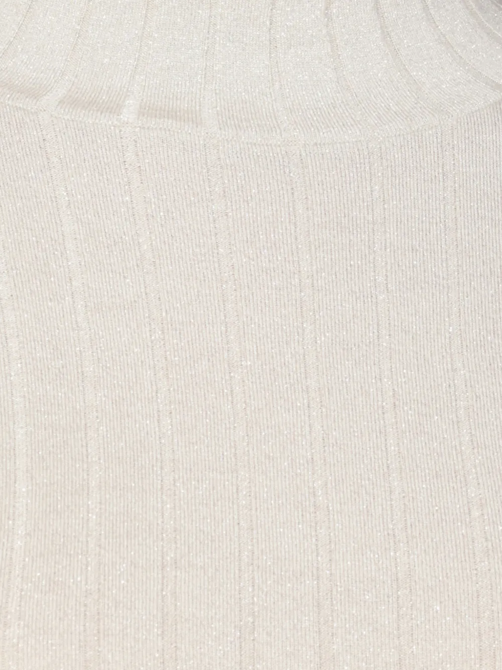 Brunello Cucinelli Geribbelde lurex trui Beige