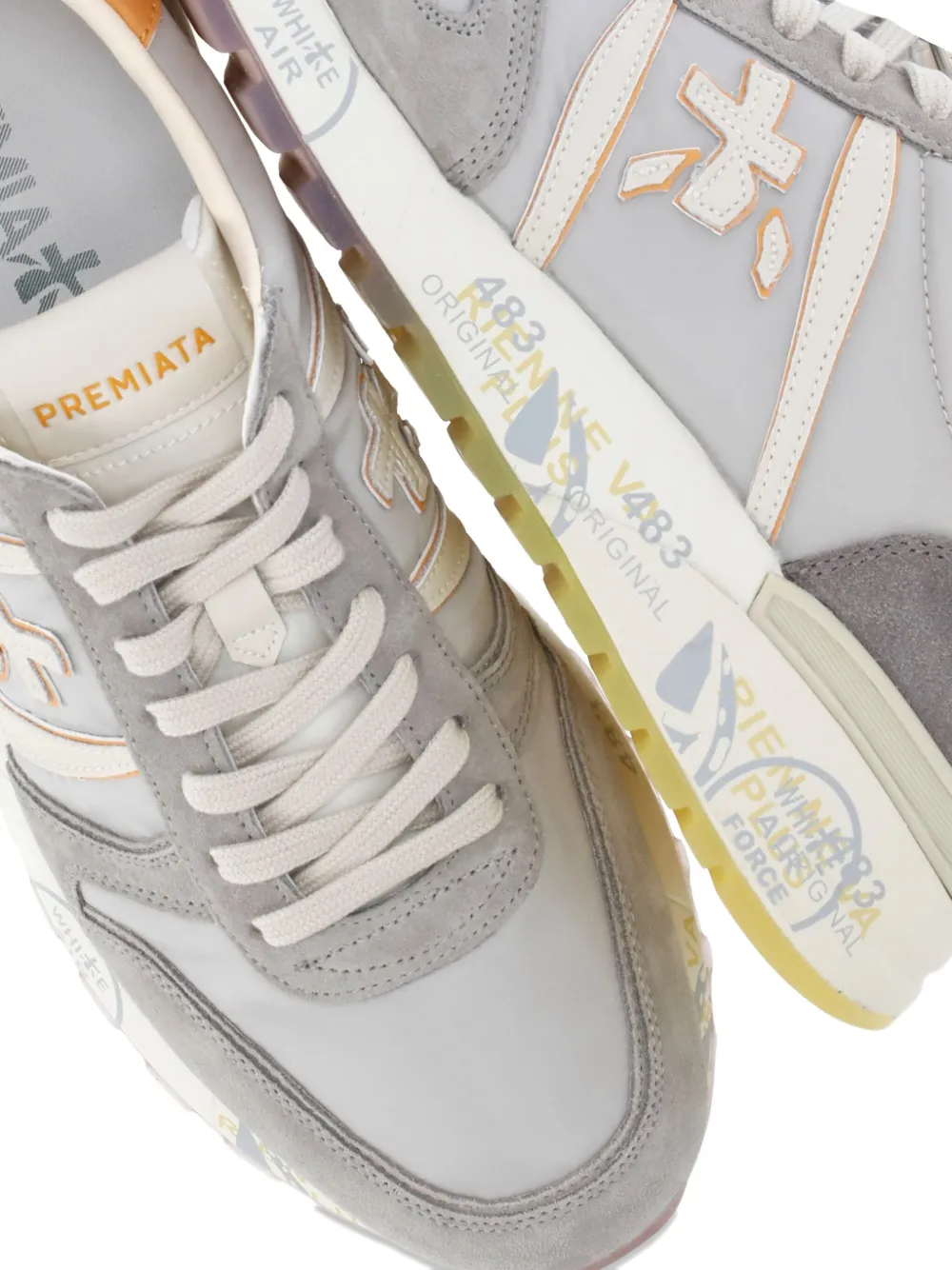 Premiata Lander panelled sneakers Grey