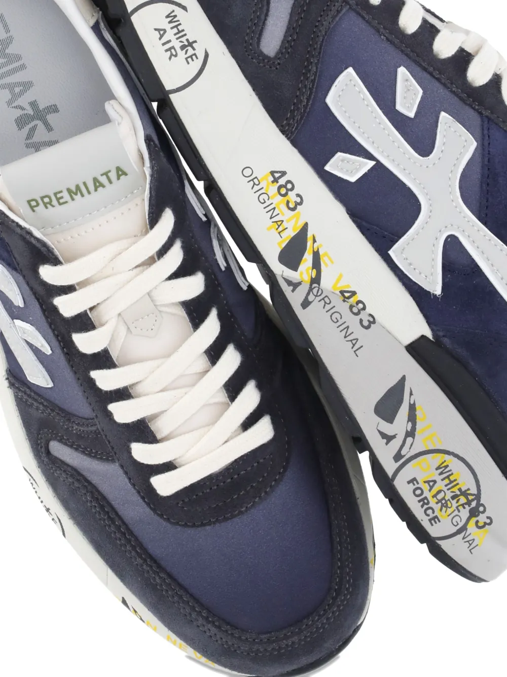 Premiata Mick panelled sneakers Blue