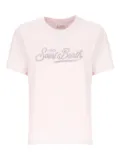 MC2 Saint Barth Emilie strass-logo crew-neck T-shirt - Pink
