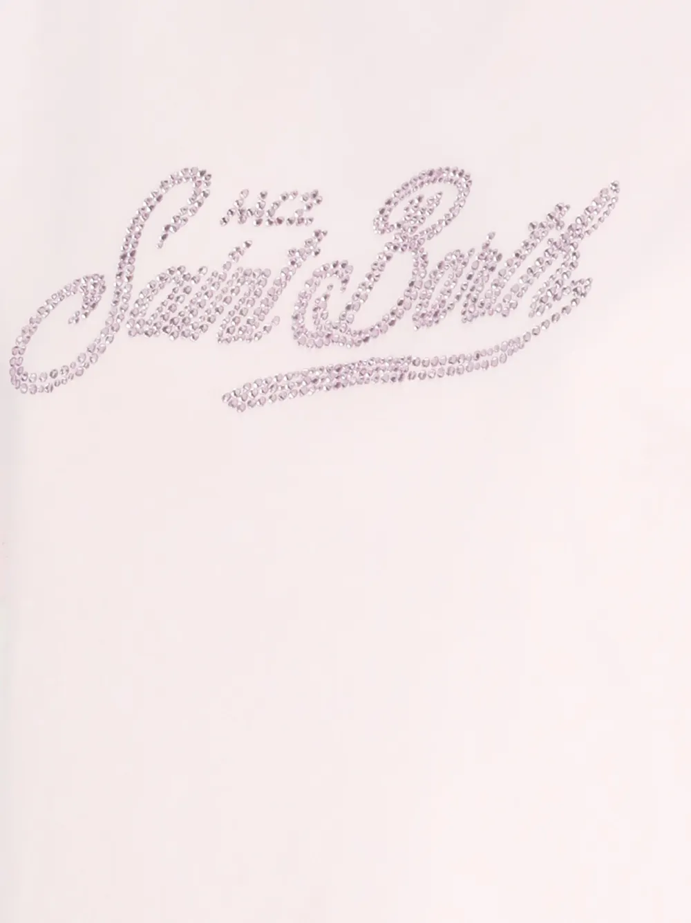 MC2 Saint Barth Emilie T-shirt met logo van stras en ronde hals Roze