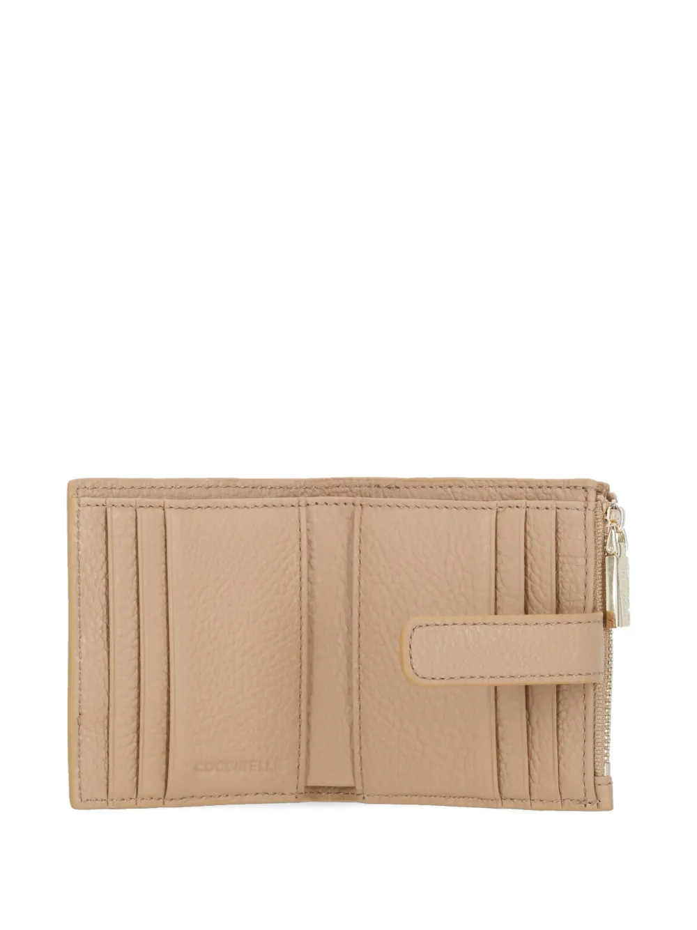 Coccinelle Leather Zip-fastening Wallet In Neutral