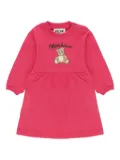 Moschino Kids teddy-print sweatshirt dress - Pink