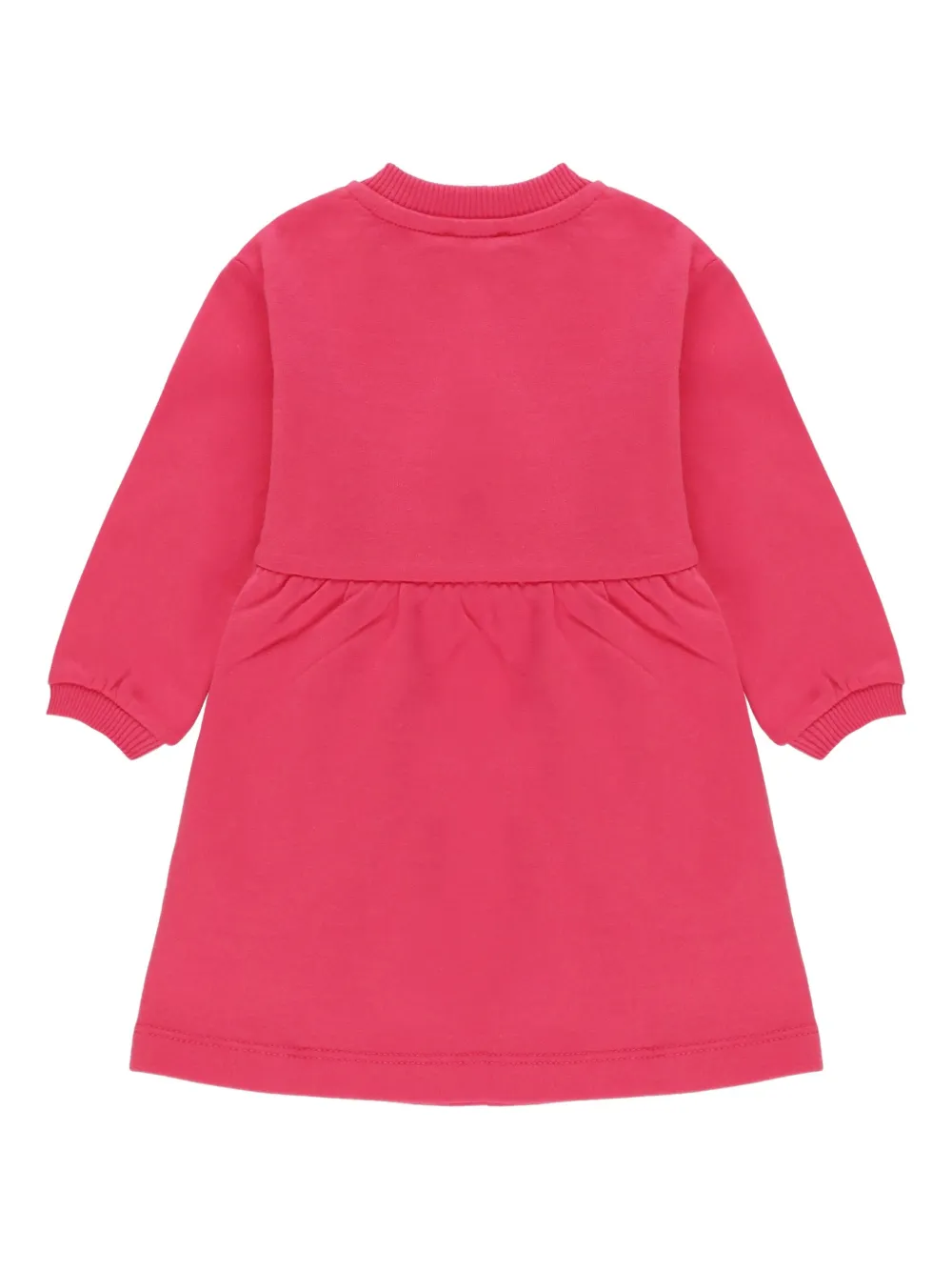Moschino Kids Sweaterjurk met teddyprint - Roze