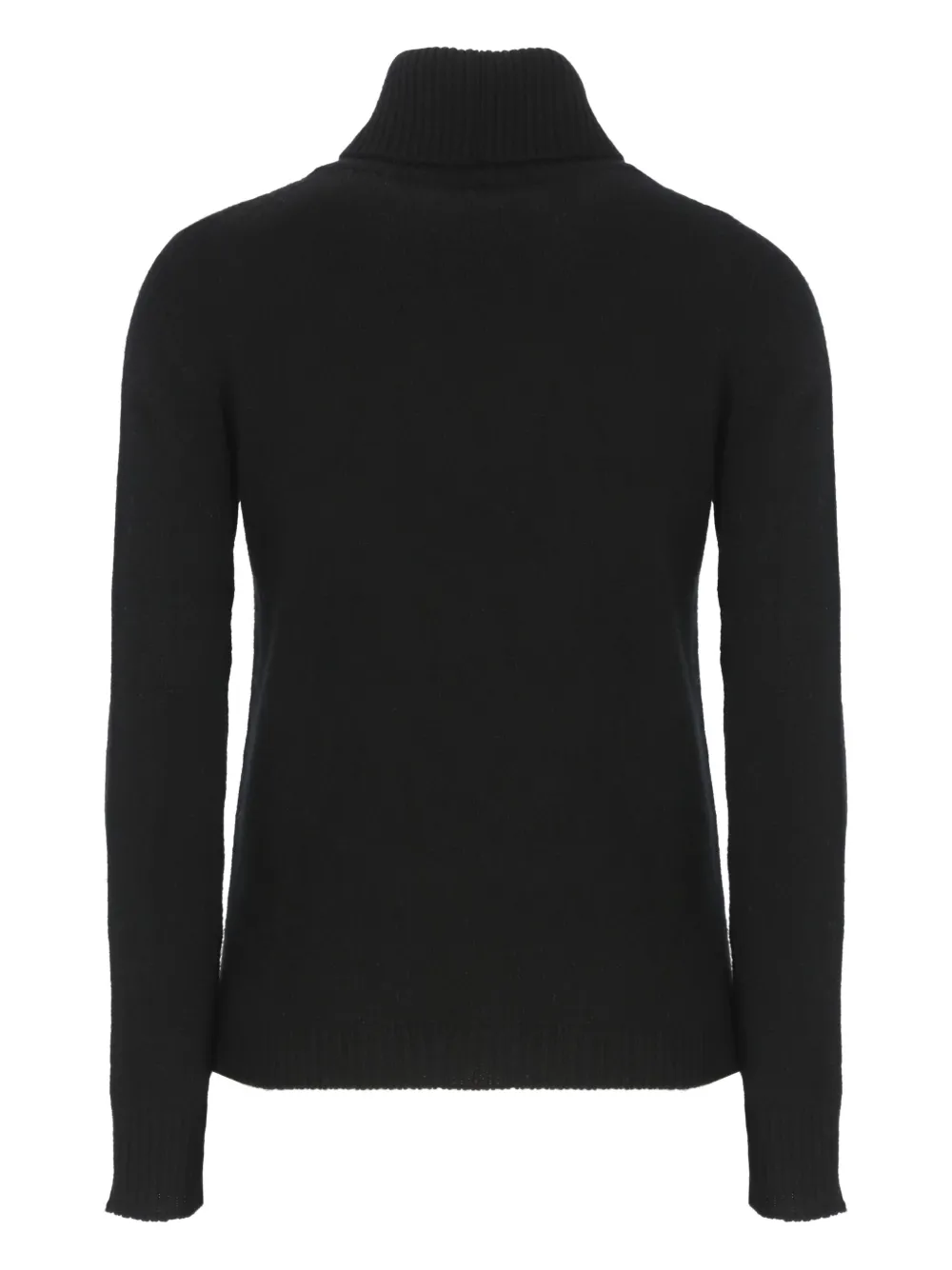 Vanisé Cashmere Turtleneck Sweater Long Sleeves In Black