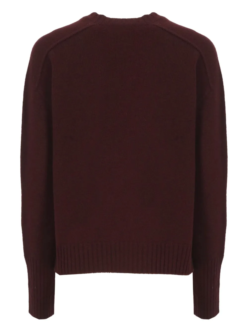 Vanisé Bordeaux Merino Wool And Cashmere Sweater In Burgundy