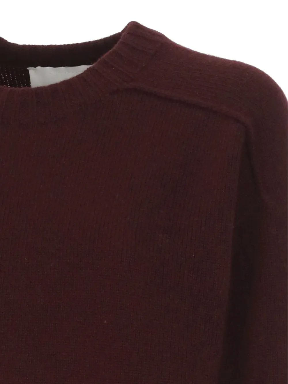 Vanisé Bordeaux Merino Wool And Cashmere Sweater In Burgundy