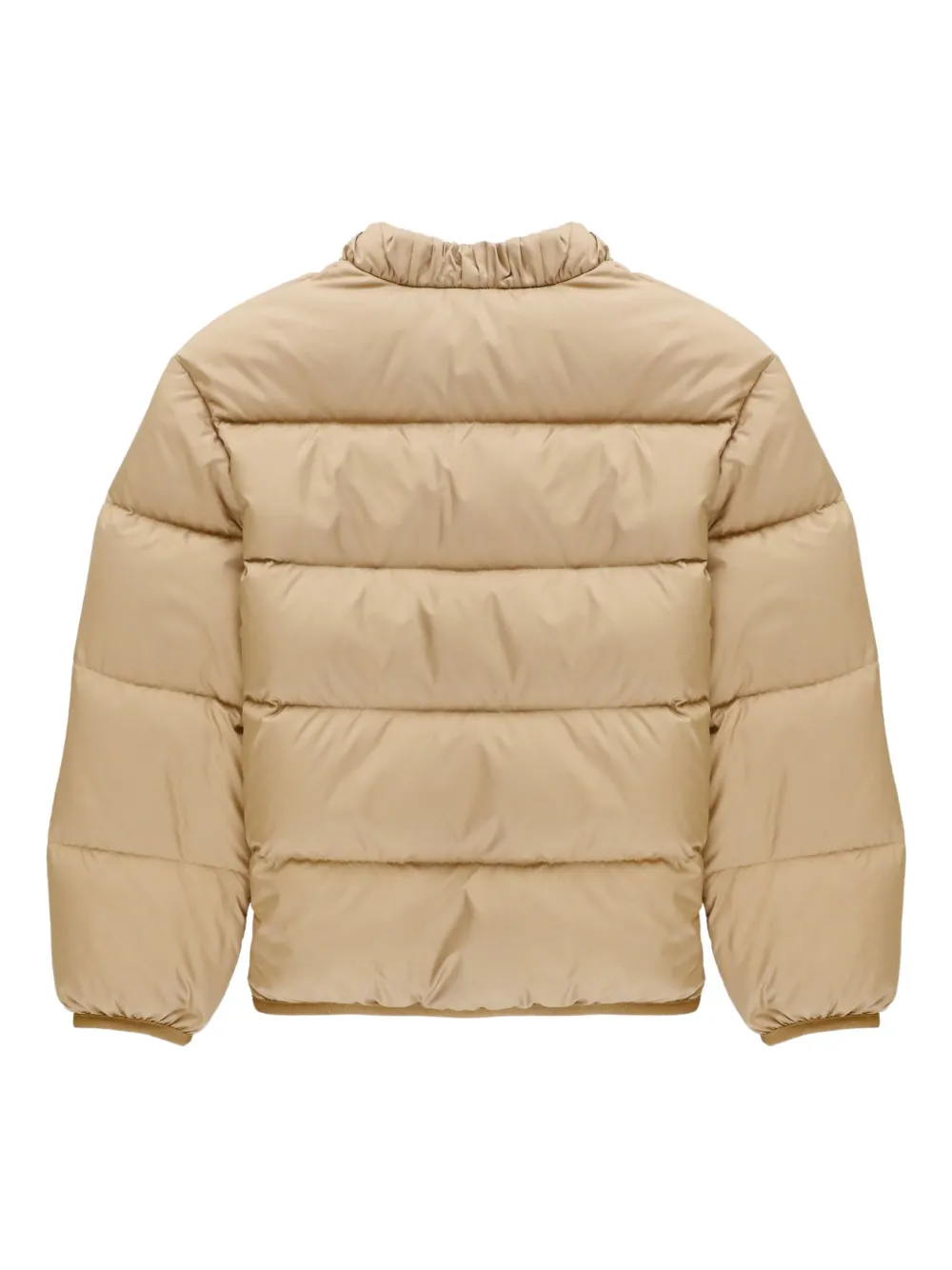 Moncler Enfant Gewatteerd jack met ronde hals Beige