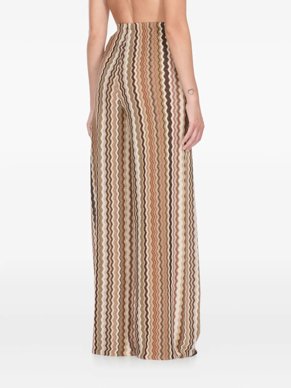 Mc2 Saint Barth Amalia Trousers In Multicolor Raschel Knit In Multi