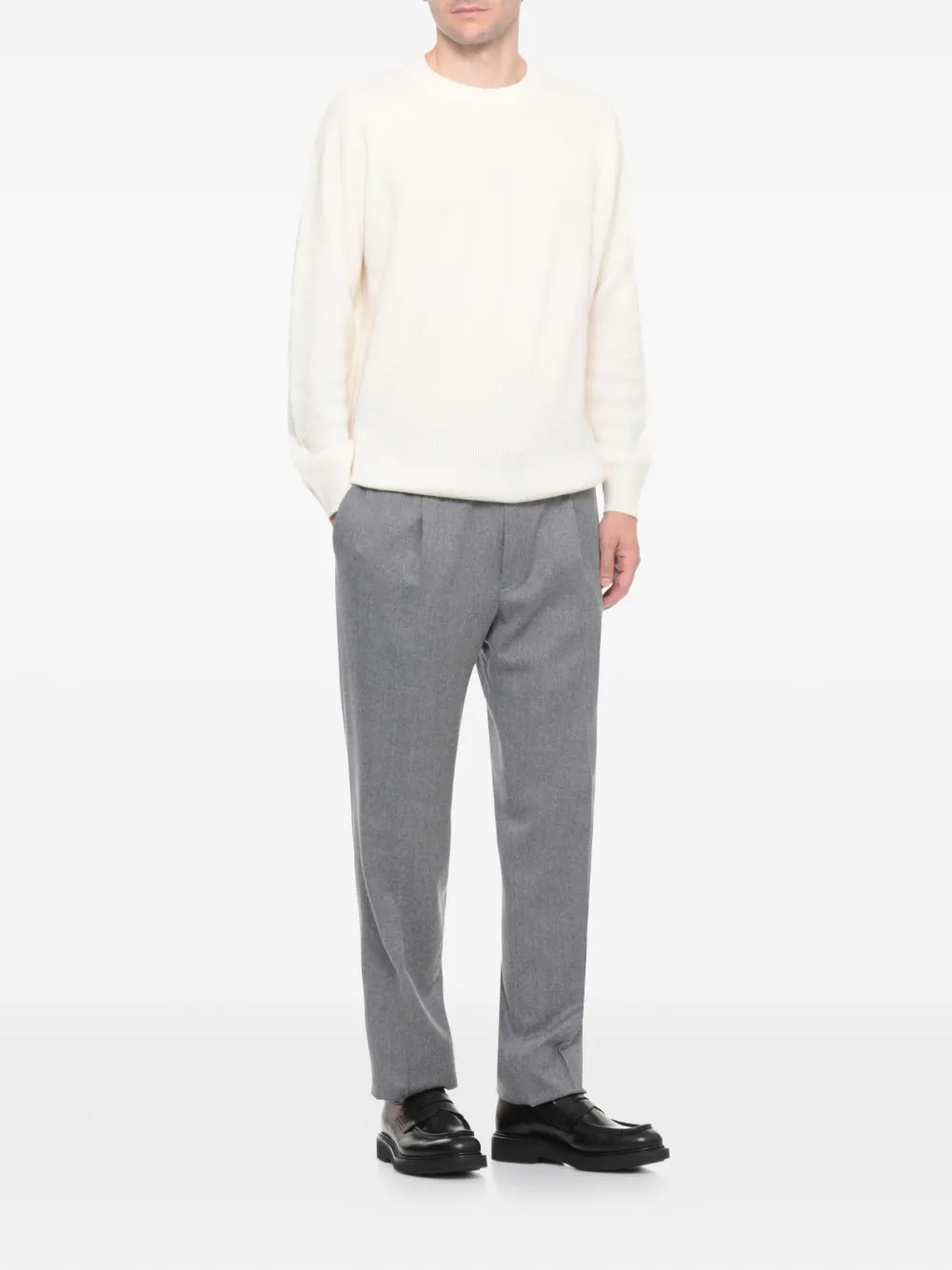 Incotex drawstring-waist pleated trousers | Tailored Pants | Image 2