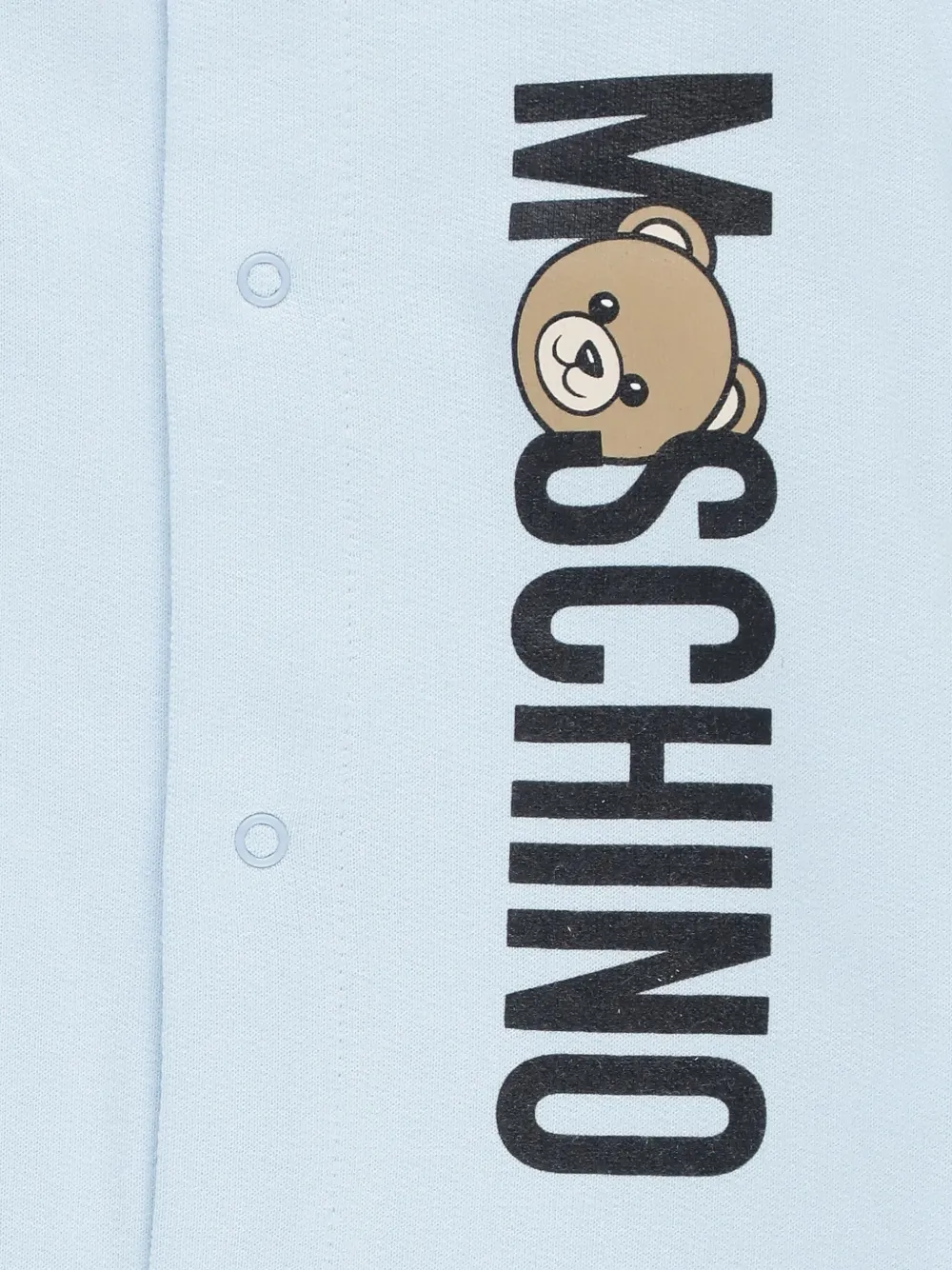 Moschino Kids logo-print romper Blauw