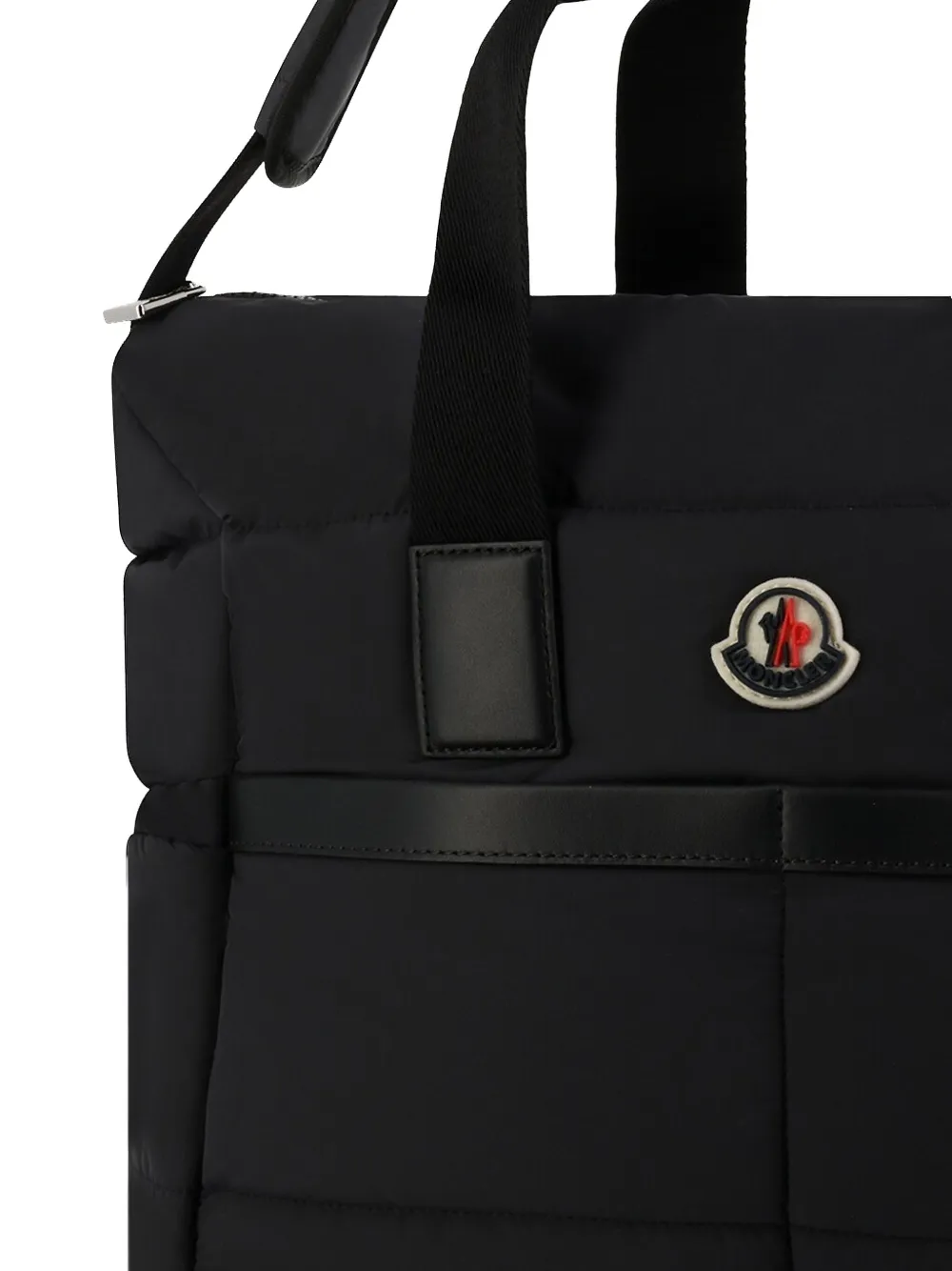 Moncler Enfant Gewatteerde schoudertas Zwart