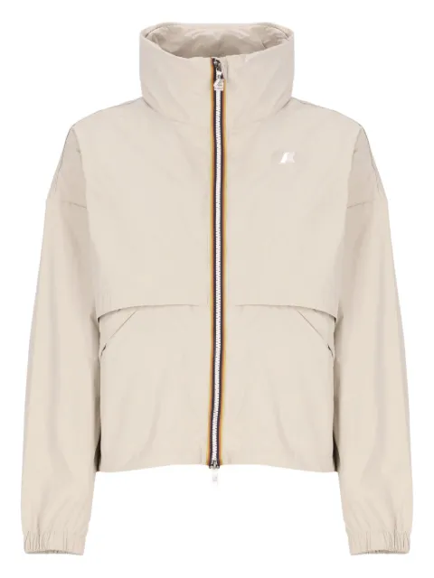 K-Way Aubette high-neckline foldable-hood jacket