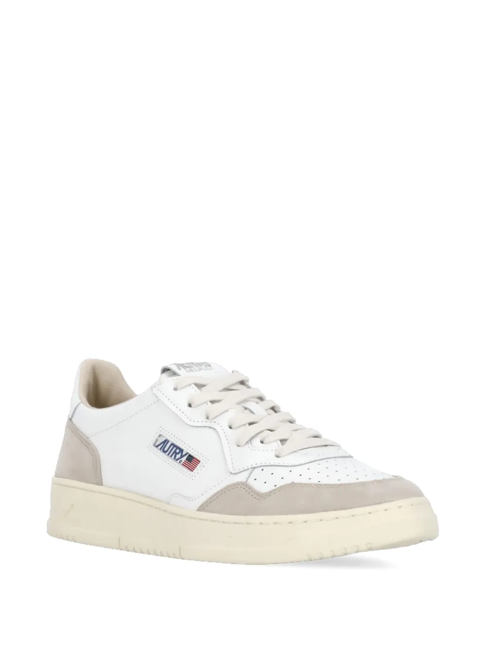 Autry leather suede sneakers White