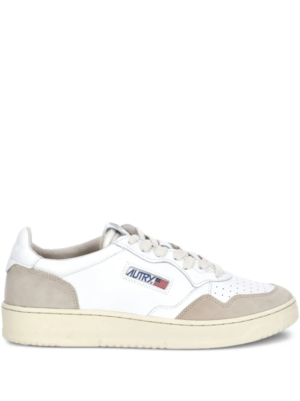 Autry leather suede sneakers White