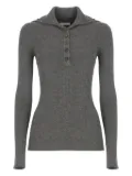 Brunello Cucinelli lurex-detail button sweater - Grey
