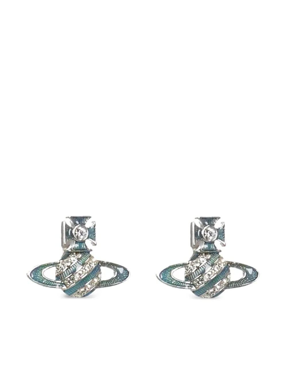 orb crystal earrings