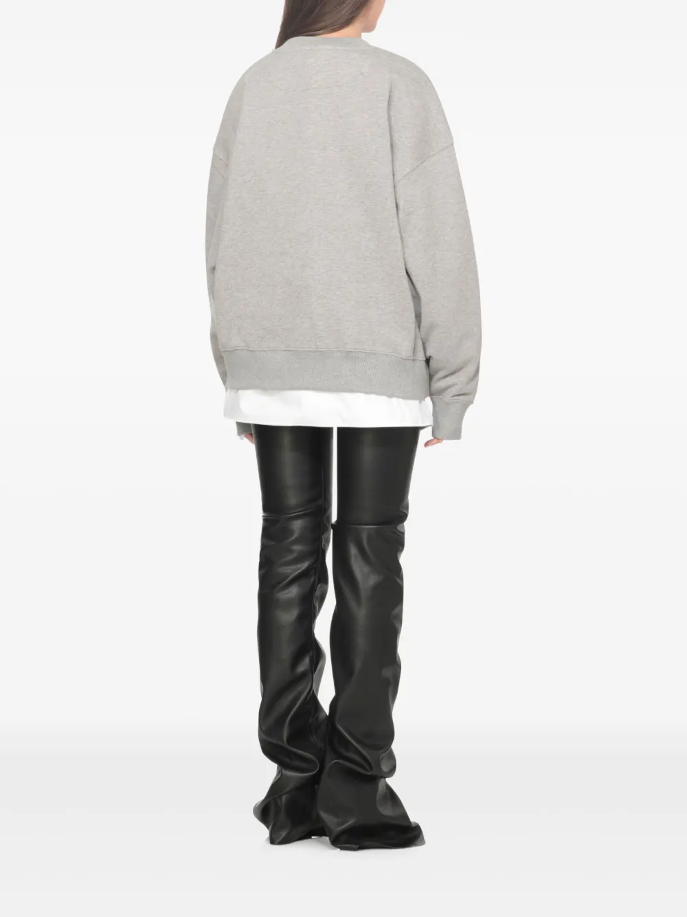 The Attico Sweater met ronde hals Grijs