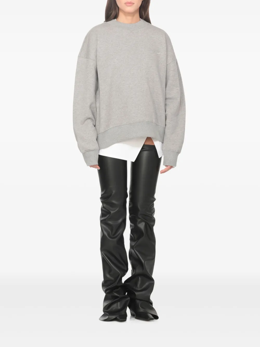 The Attico Sweater met ronde hals Grijs