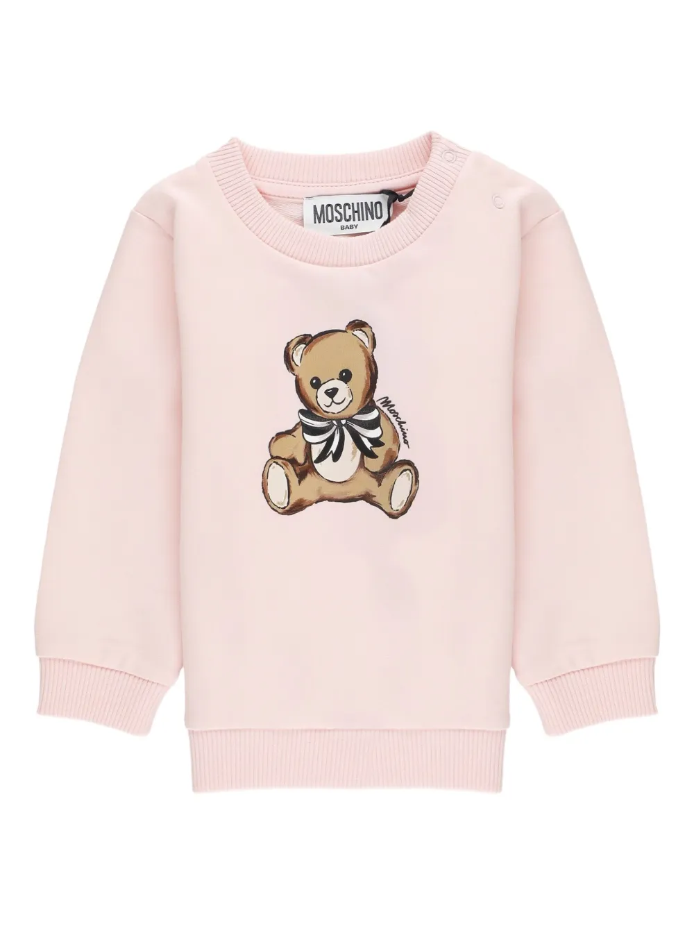 Moschino Kids Sweater met teddybeerprint Roze