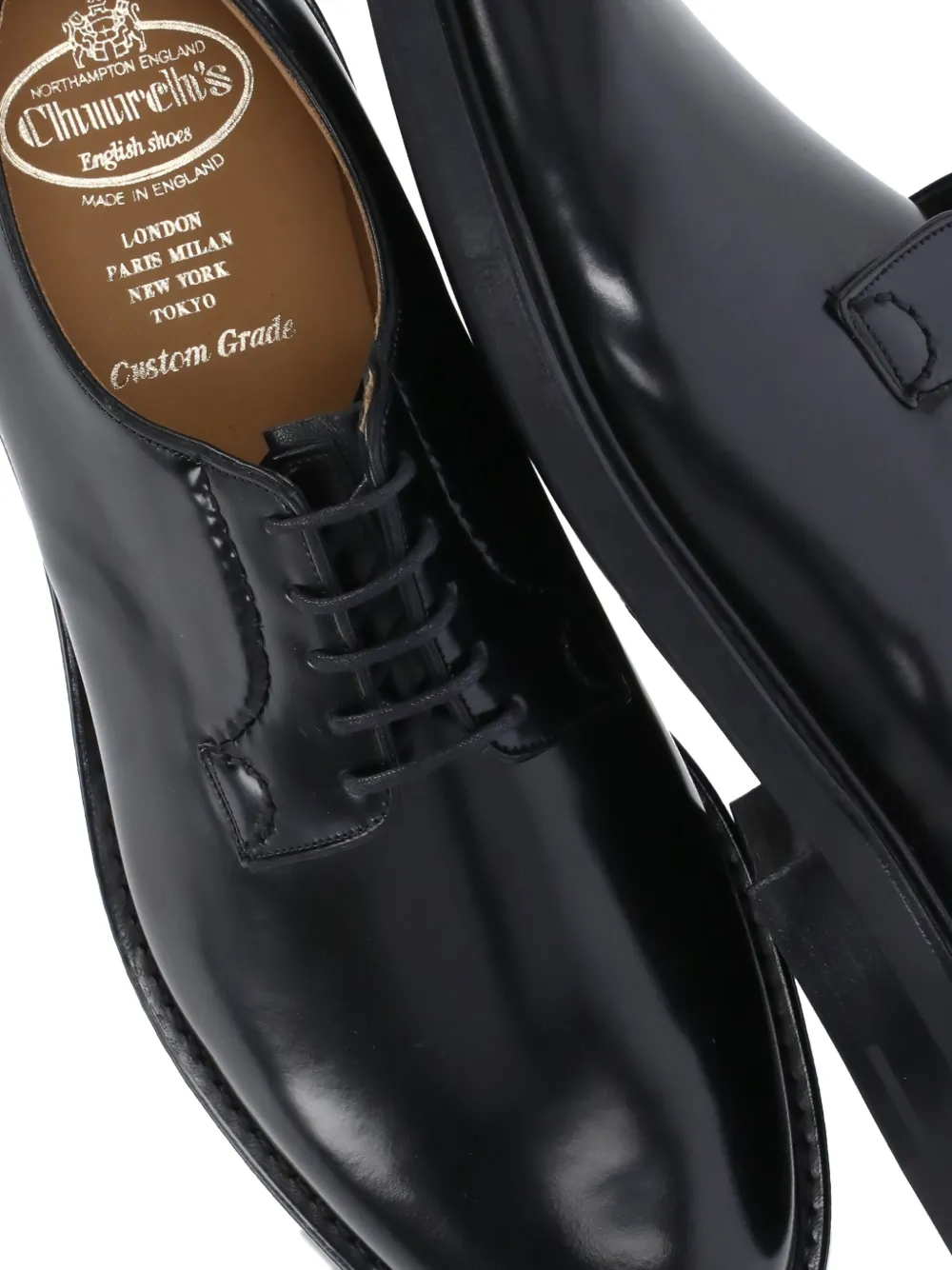 Church's leather derby shoes Black