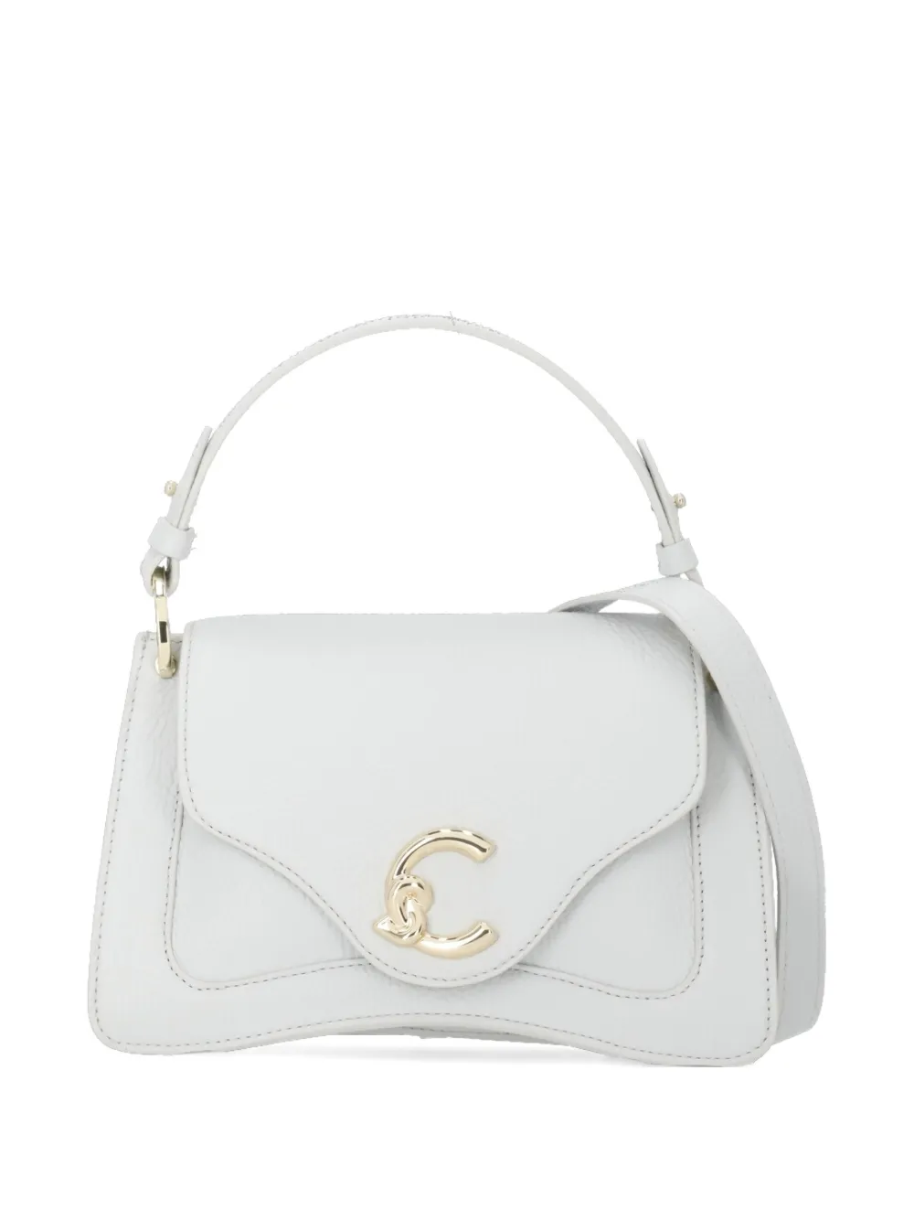small C-Me leather top-handle satchel bag