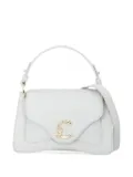Coccinelle small C-Me leather top-handle satchel bag - White