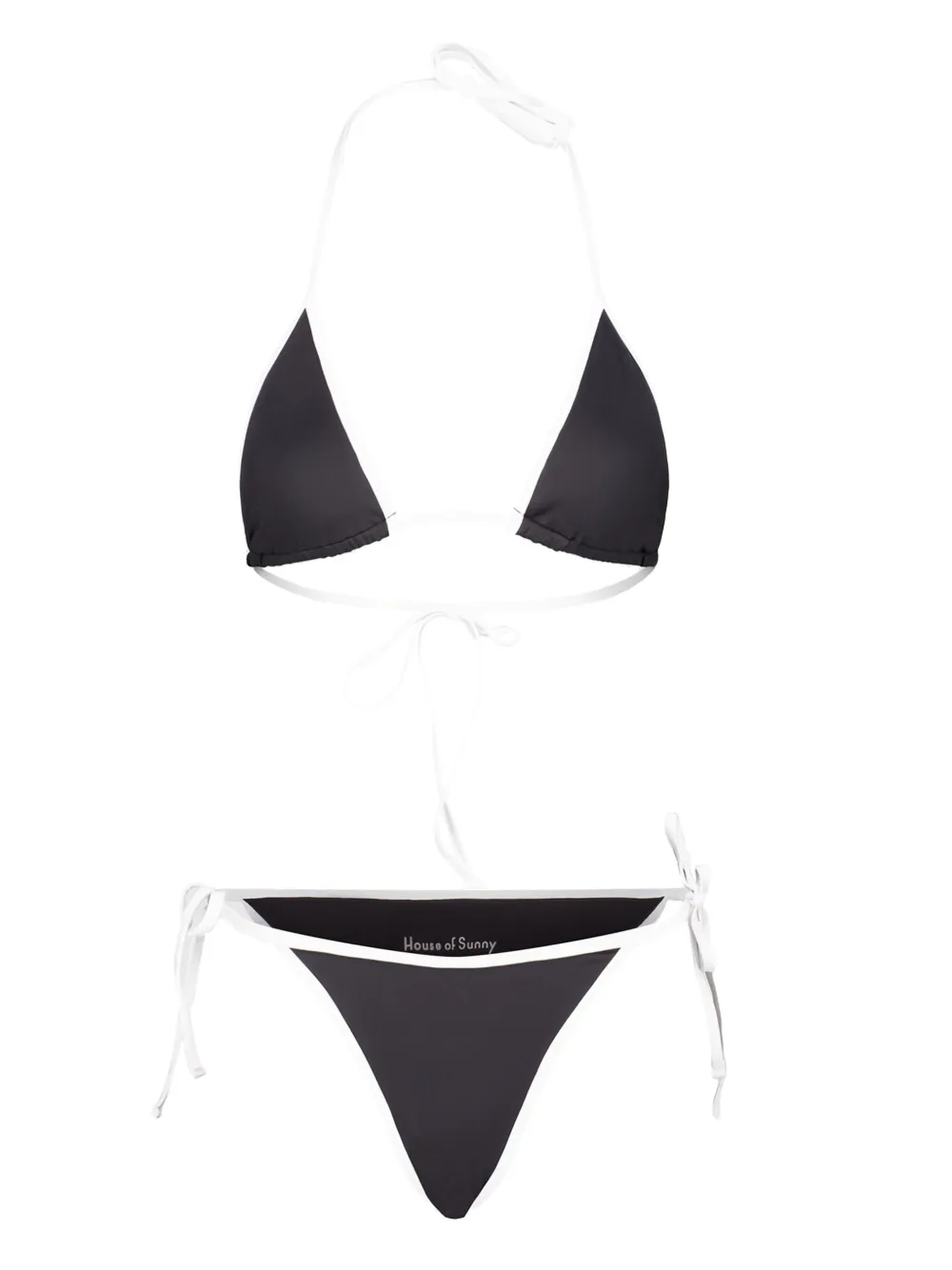 contrast-trim swimsuit