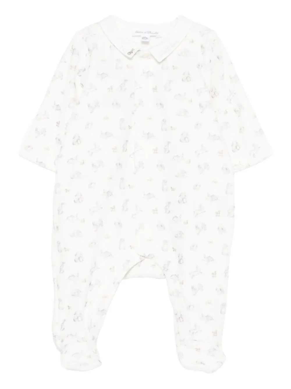 Tartine Et Chocolat romper con botones | blanco | Image 1