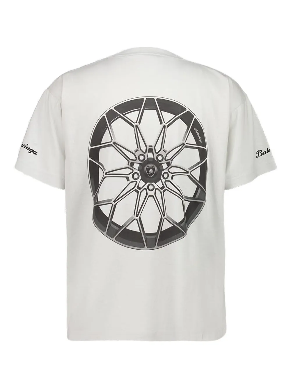 Balenciaga T-shirt met Lamborghini-print Grijs