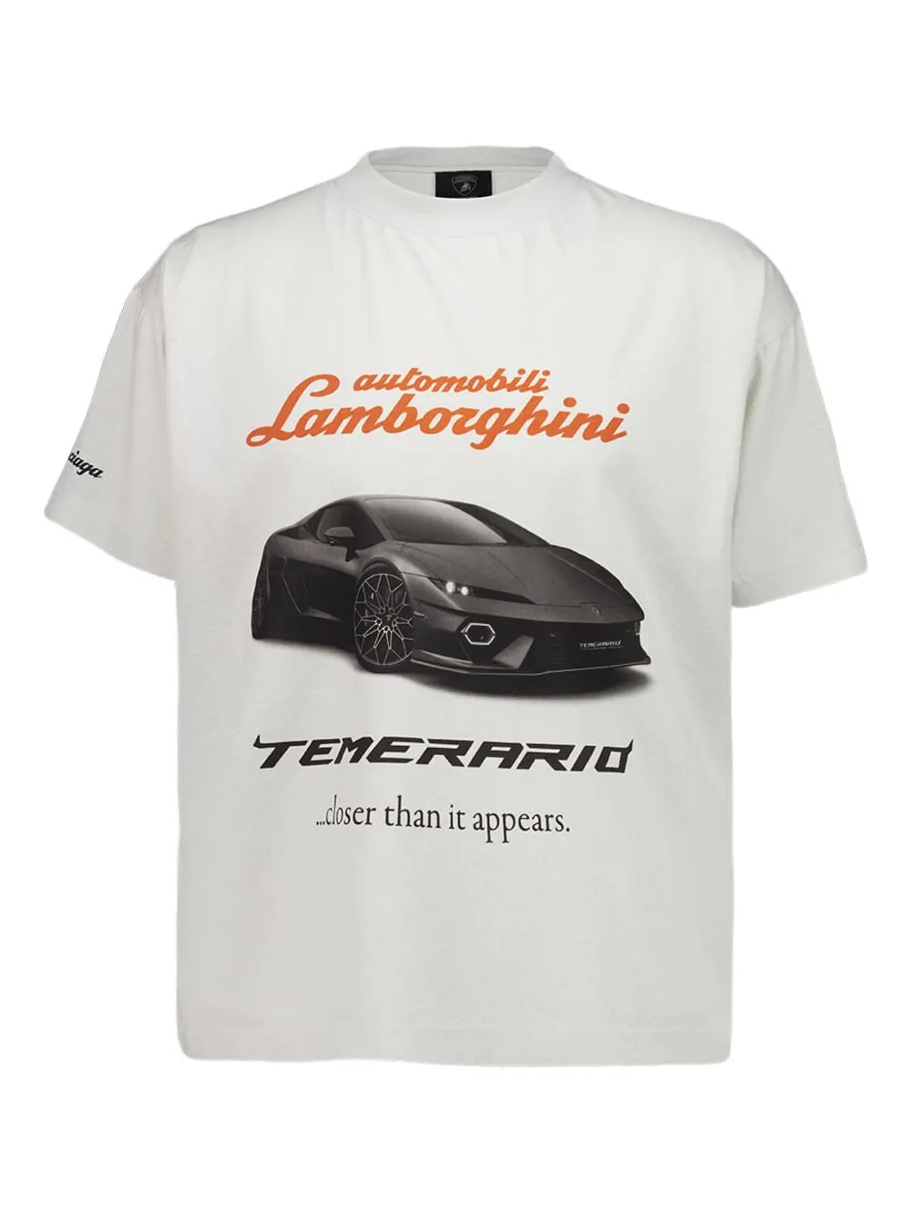 Balenciaga T-shirt met Lamborghini-print Grijs