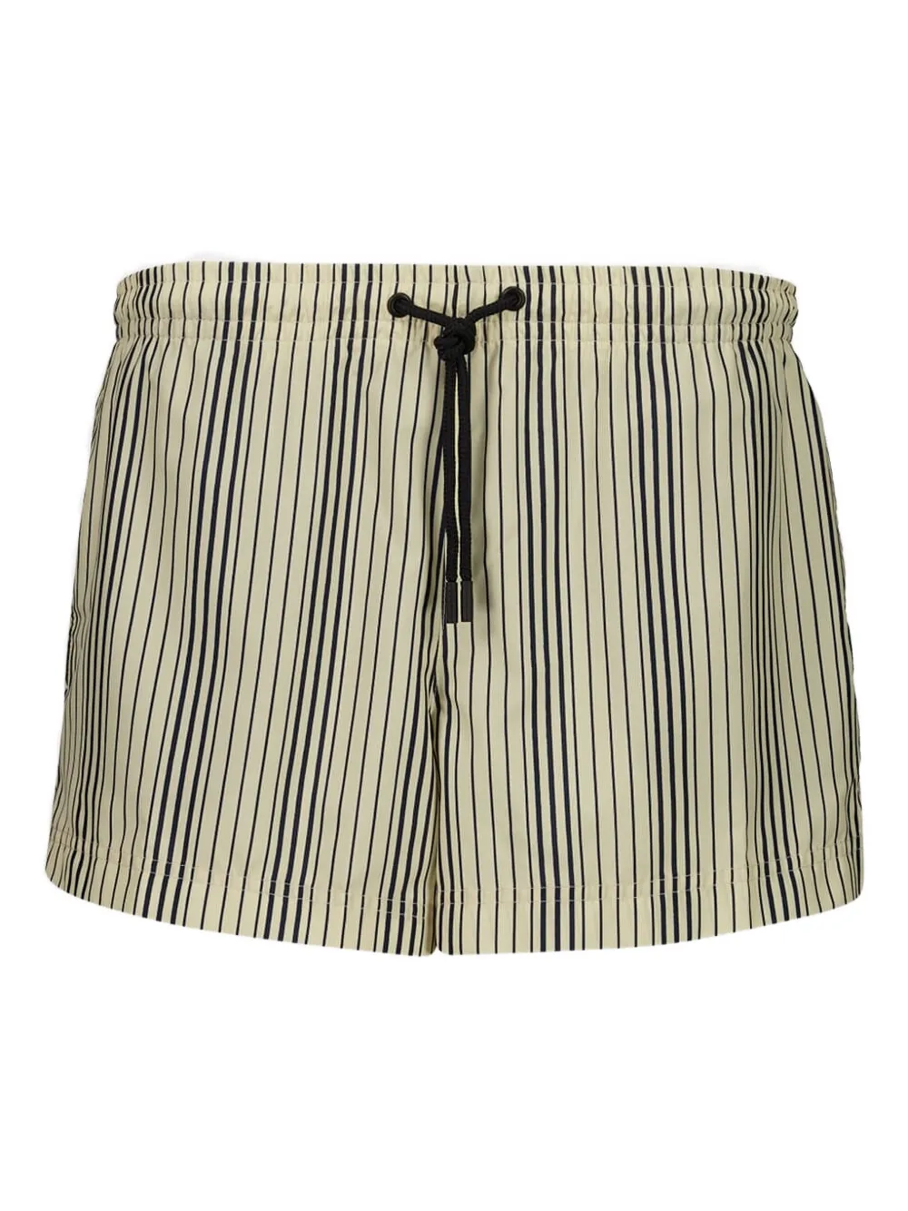 Commas Elasticated Striped Swim Shorts In Brown