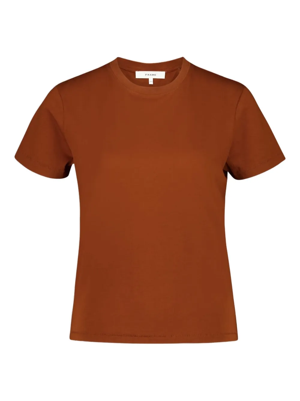 Frame Short-sleeve Cotton T-shirt In Brown