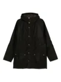 Barbour hooded snap-fit coat - Green