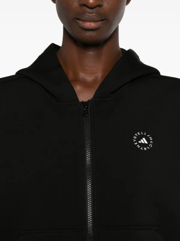 トップス adidas by Stella McCartney zip hoodie Adidas By Stella McCartney Scuba zip-up Hoodie | Black