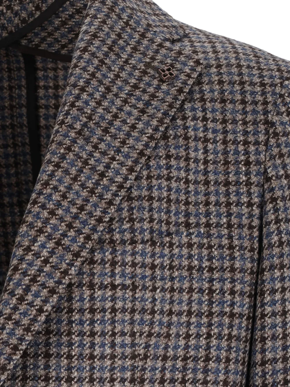Tagliatore Blazer met pied-de-poule print Bruin