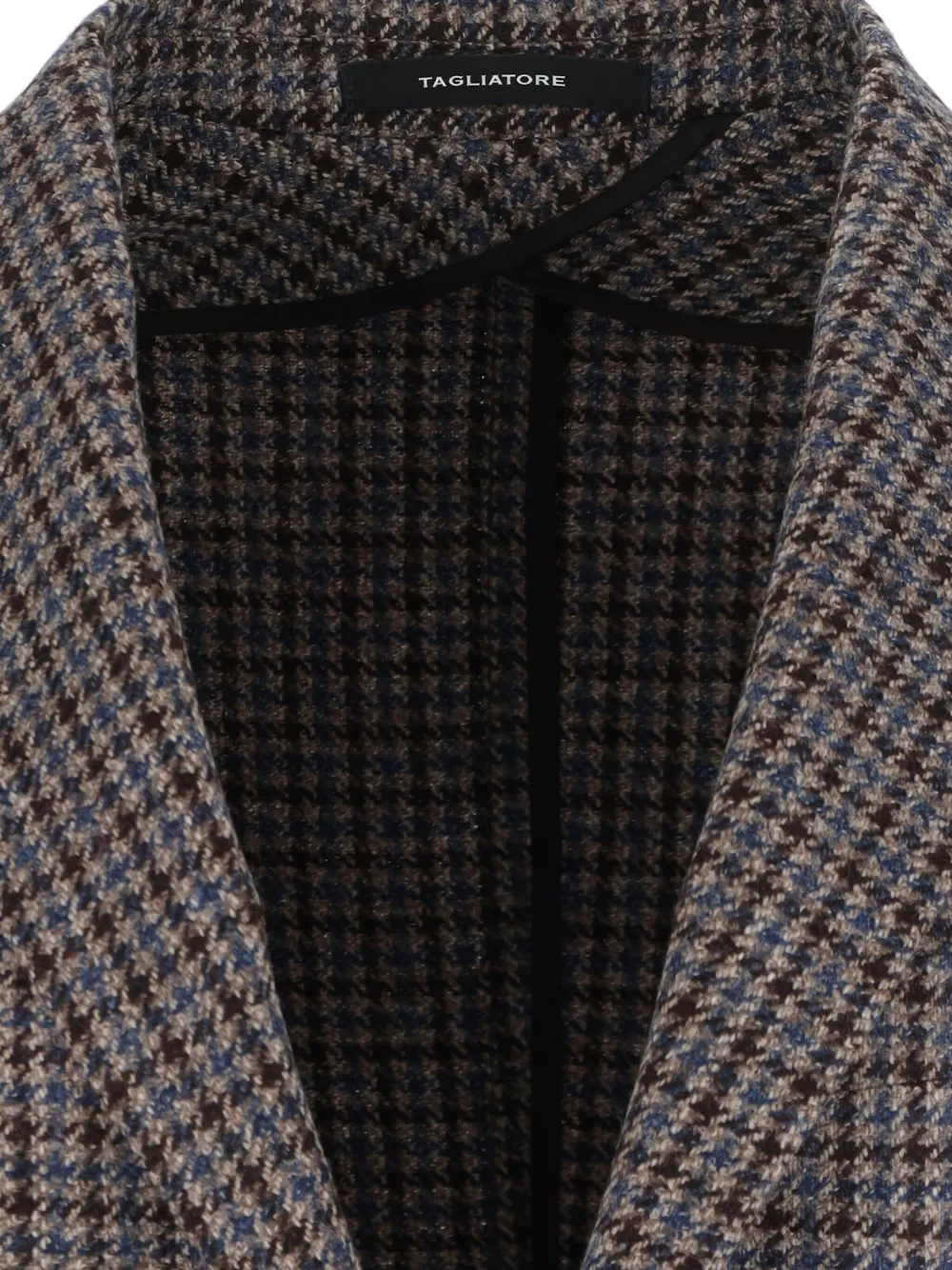 Tagliatore Blazer met pied-de-poule print Bruin