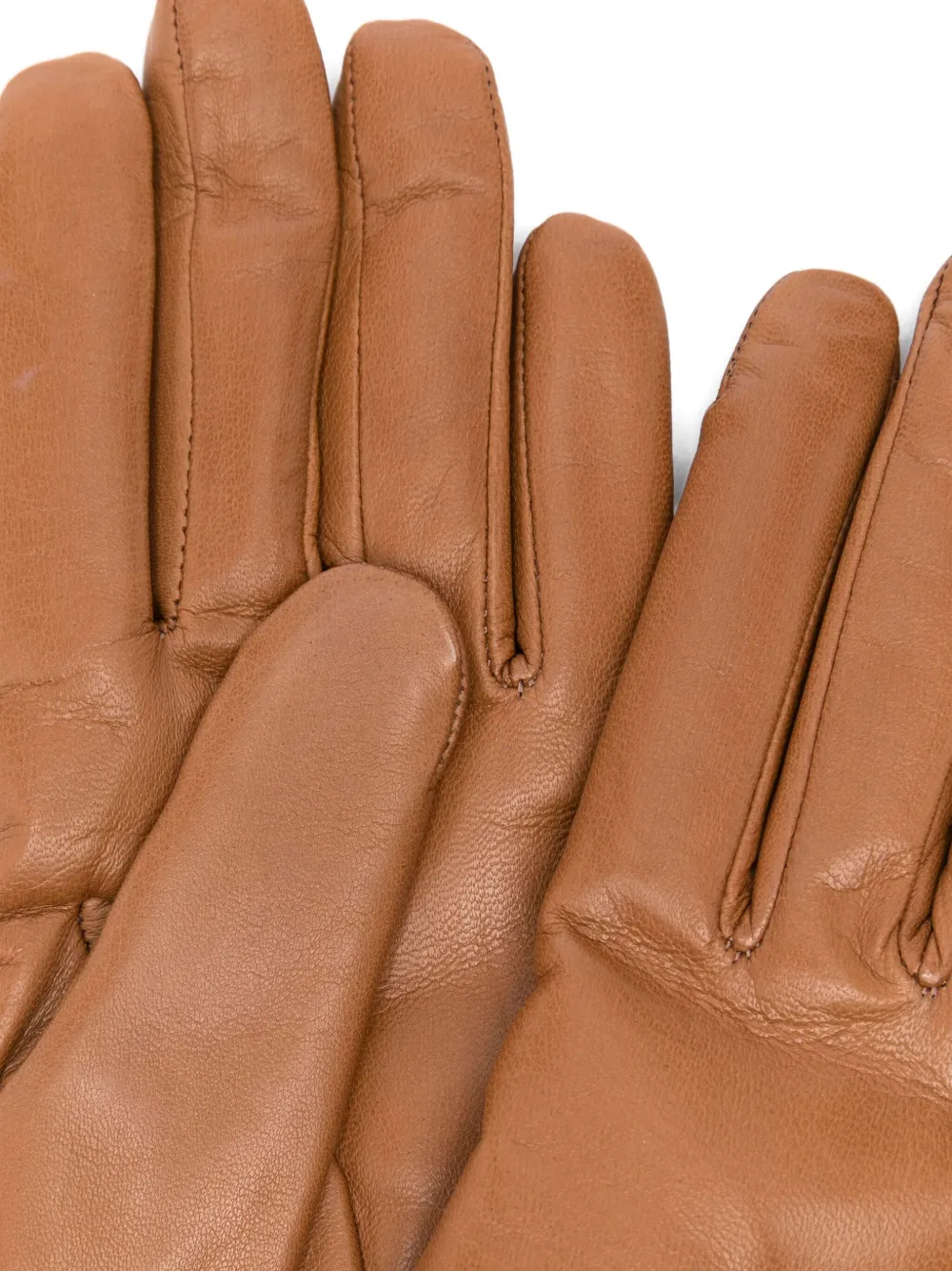 Max Mara leather gloves Bruin