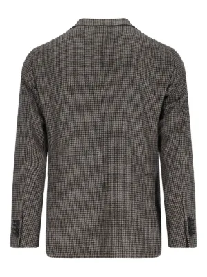 ジャケット Tagliatore Black/white double-breasted checked jacket Tagliatore Black/white double-breasted checked jacket