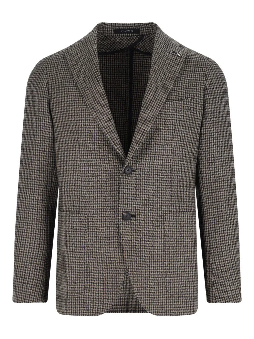 Tagliatore Blazer met pied-de-poule print Bruin