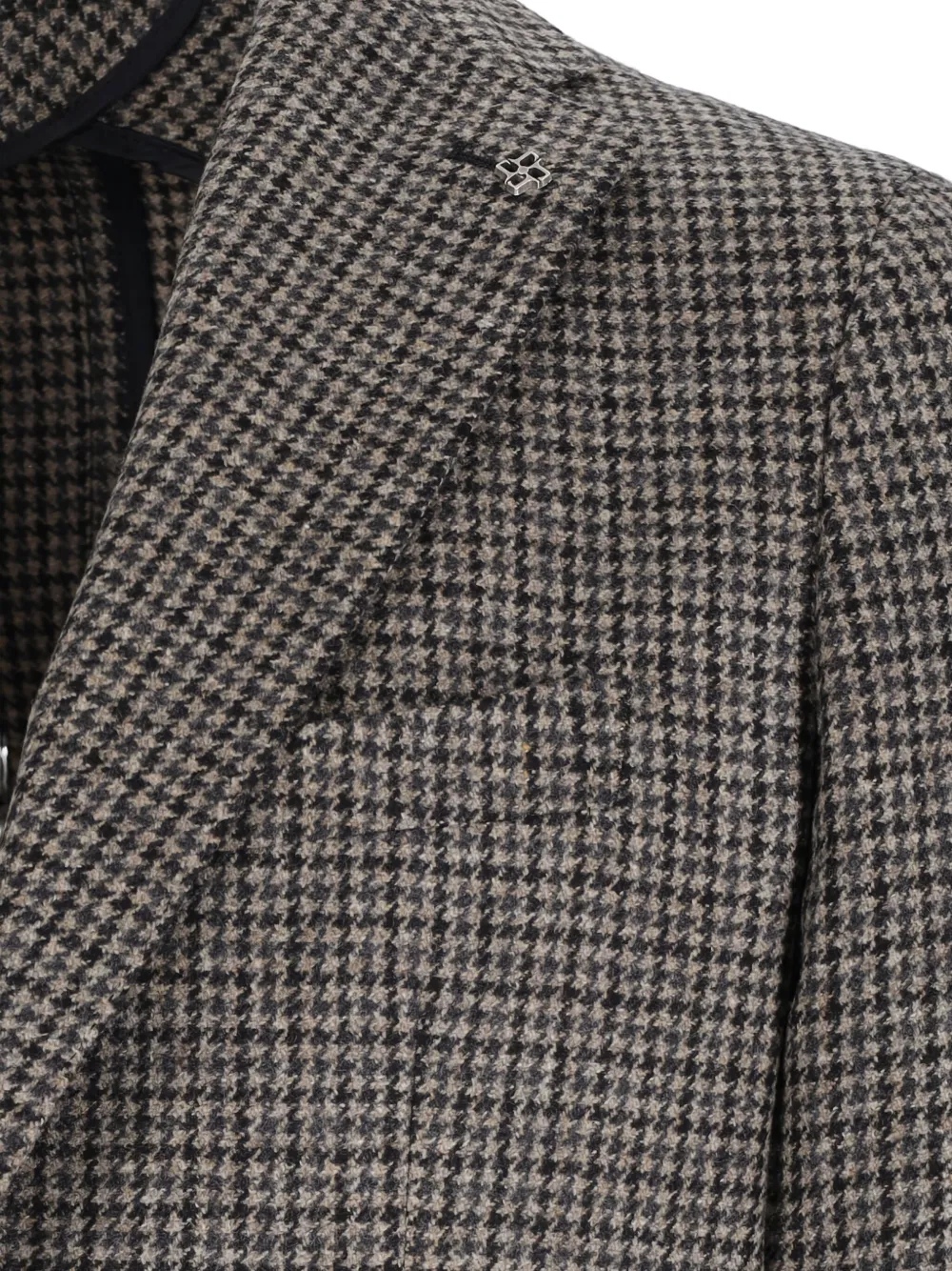 Tagliatore Blazer met pied-de-poule print Bruin