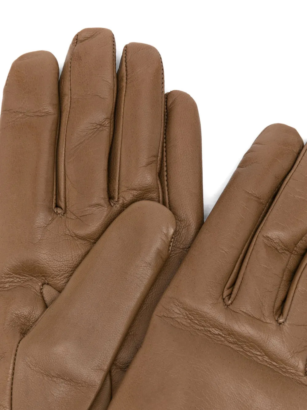 Max Mara leather gloves Bruin