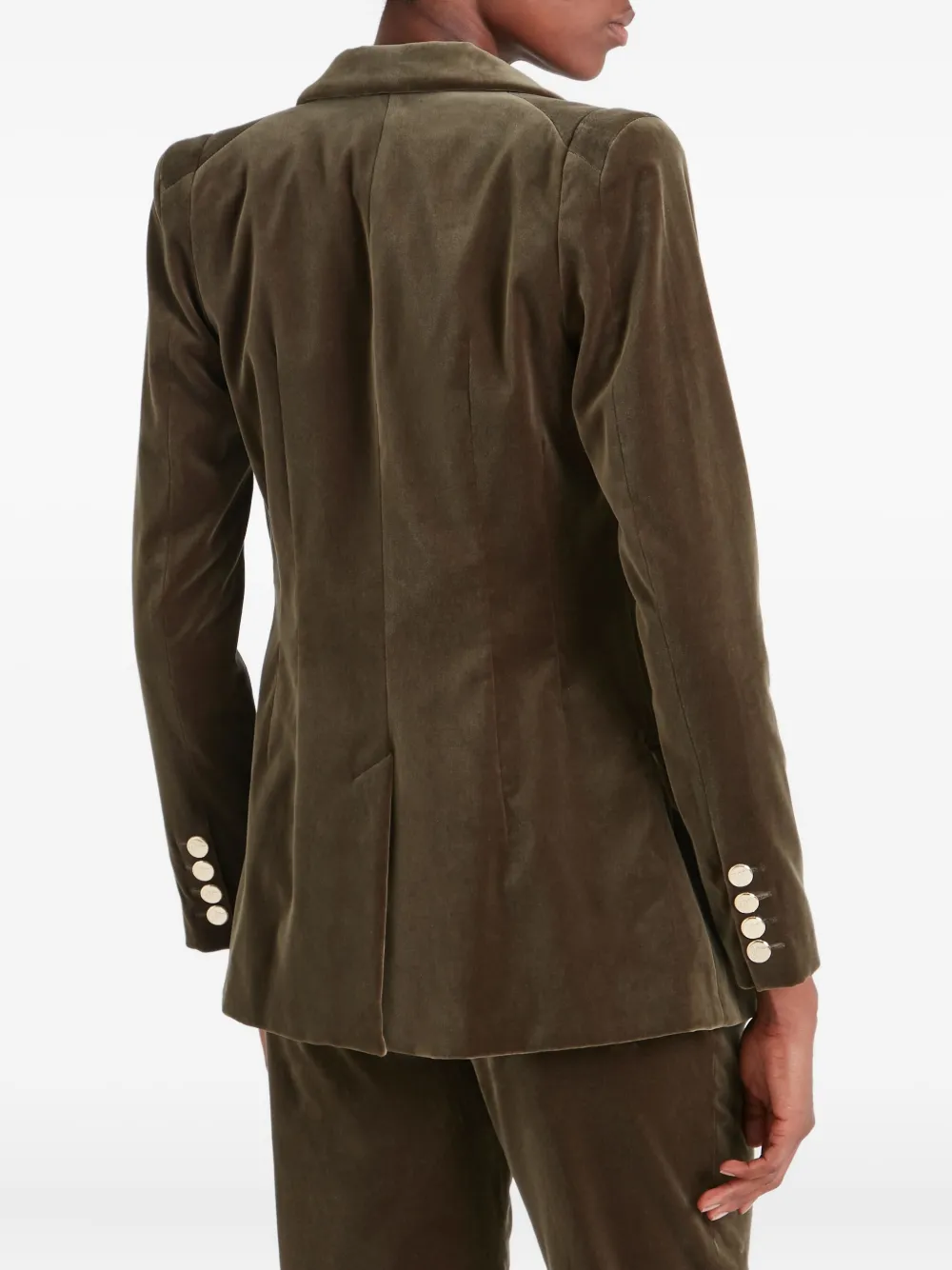 Temperley London Samtjacke Mit Einem Knopf In Brown