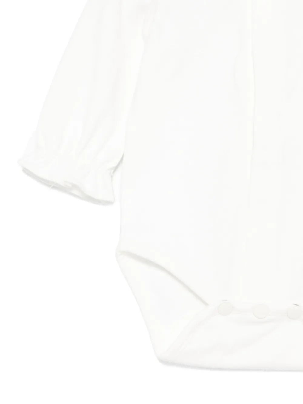 Tartine Et Chocolat Ruffled Long-sleeved Bodie In White